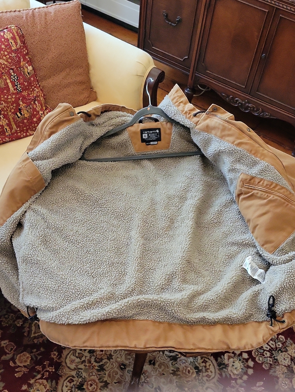 Carhartt Relaxed Fit Washed Duck Utilty Jacket - Picture 7 of 8